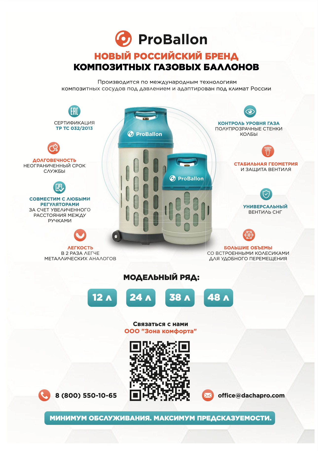 ProBallon – новый российский бренд композитных газовых баллонов